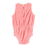 Piupiuchick Pink Vacay Terry Baby Playsuit