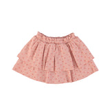 Piupiuchick Light Pink Sunshade Layered Short Skirt