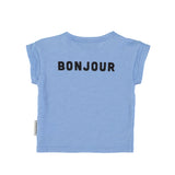 Piupiuchick Blue Hello in French Baby T-Shirt