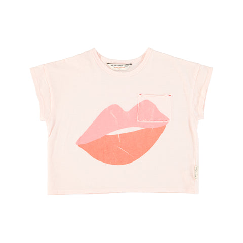 Piupiuchick Light Pink Lips Kids T-Shirt