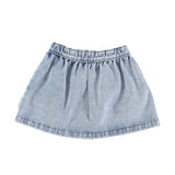 Piupiuchick Washed Blue Denim Short Skirt