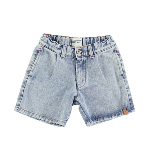 Piupiuchick Washed Blue Denim Boys Shorts