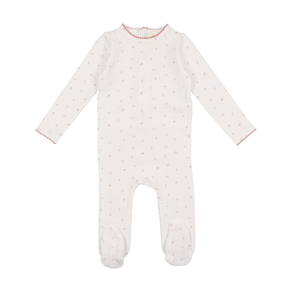 Lilette Pink Cherry Scallop Edge Footie – Panda and Cub