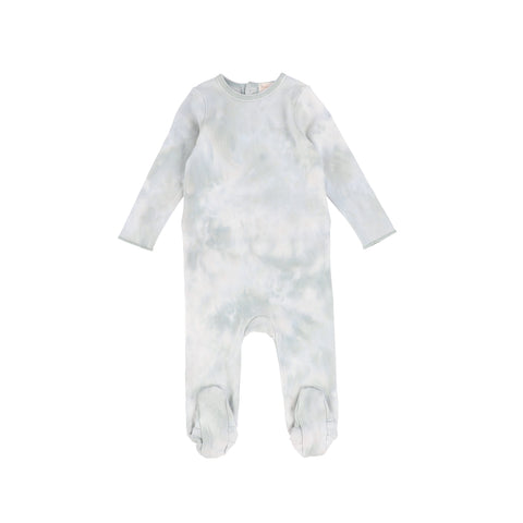 Lil Legs Seafoam Watercolor Footie