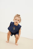 The New Society Baby  Allegria Denim Top + Short Set