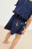 The New Society Baby  Allegria Denim Top + Short Set