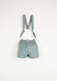 Popelin Aqua Marine Dungarees With Removable Straps