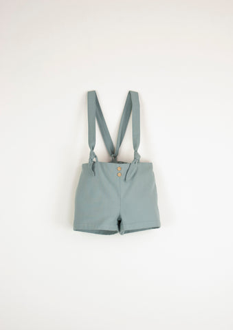 Popelin Aqua Marine Dungarees With Removable Straps