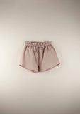 Popelin Pink Organic Sleeveless Blouse with Shorts Set