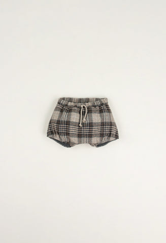 Popelin Brown Plaid Culotte