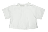 Tambere White Short Sleeve Linen Top