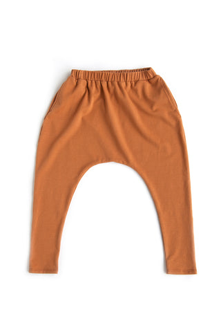 Telegraph Ave Terracotta Cotton Jersey PKT Harem Legging Pant