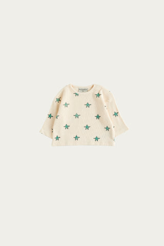 The Campamento Baby White Star Long Sleeve Top