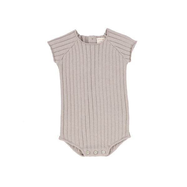 Lil Legs Taupe Knit Romper