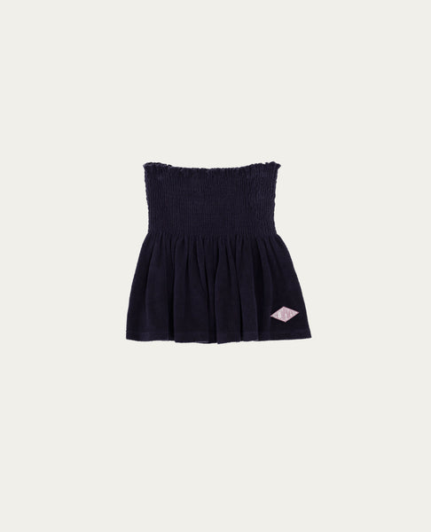 The Campamento Navy Logo Terry Skirt