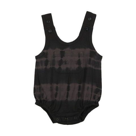 Lil Legs Black Tie Dye Romper