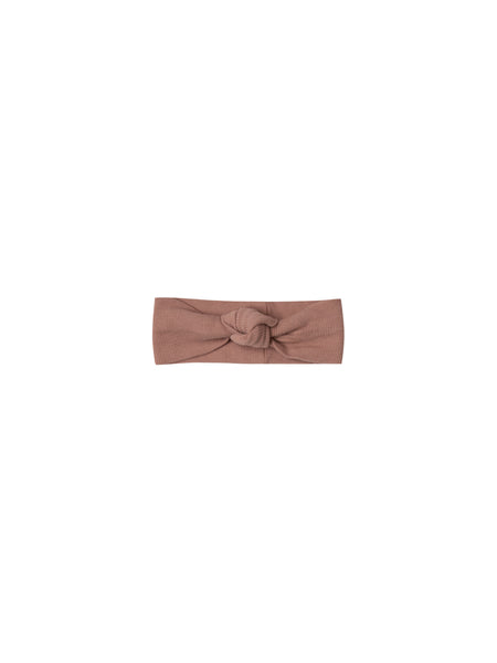 Quincy Mae Clay Ribbed Baby Turban