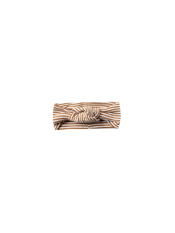Quincy Mae Walnut Stripe Ribbed Turban