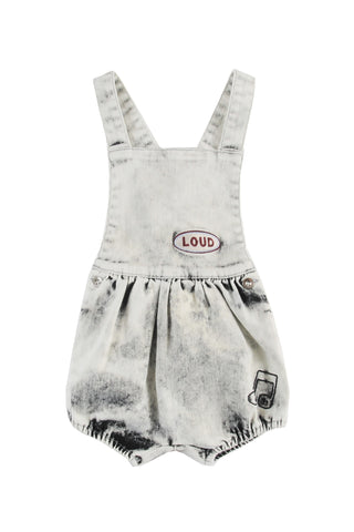 Loud Apparel Black Denim Wash Poetic Dungarees