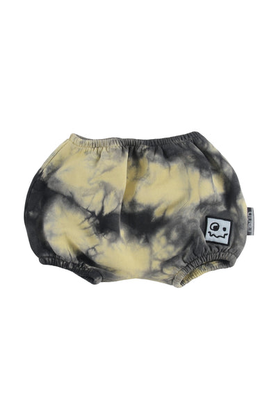 Loud Apparel Baby Yellow Tie Dye Stars Bloomers