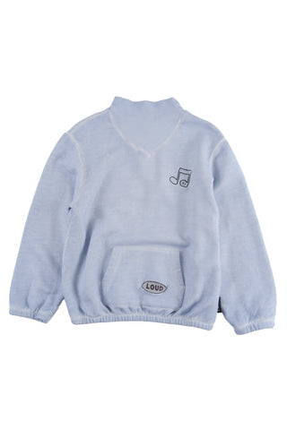 Loud Apparel Sweet Blue Fog Wash Sweater