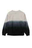 Loud Apparel Cream/Anthracite Ombre Closed Sweater