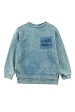 Loud Apparel Marbled Blue Bay Record Sweater