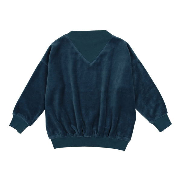 Urbani Indigo Velour Sweatshirt