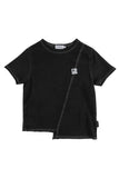 Loud Apparel Black Asymetric Time T-shirt