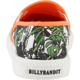 Billybandit Green Leaf Print Slip on Sneakers