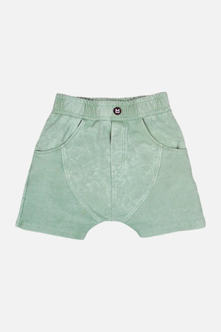 Mini Kid Vintage Mint Panel Shorts