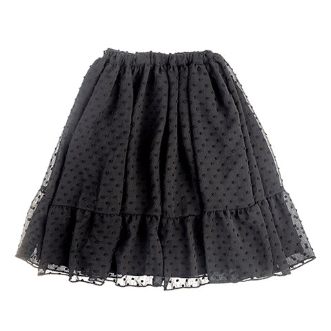 Tocoto Vintage Black Plumeti Skirt