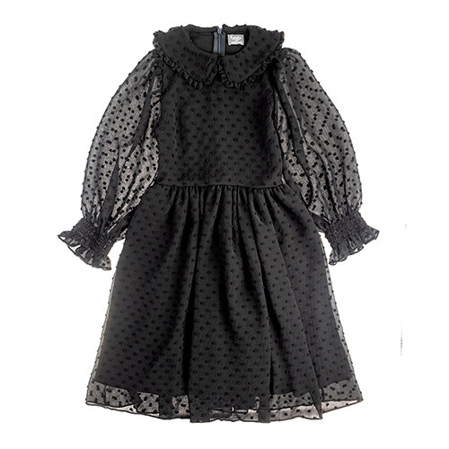 Tocoto Vintage Black Plumeti Dress