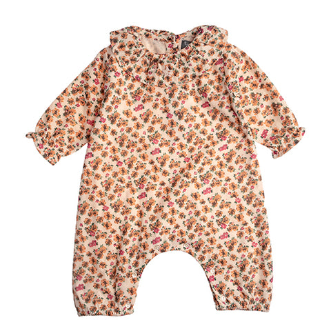 Tocoto Vintage Pink Floral Overall