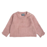 Tocoto Vintage Pink Stripe Pompom Knit Set