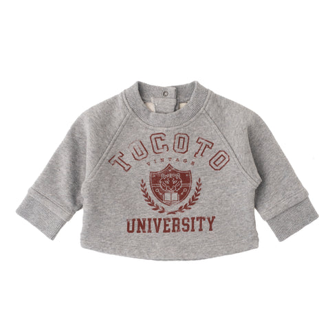 Tocoto Vintage Grey Tocoto University Sweatshirt Set