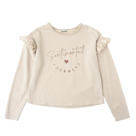 Tocoto Vintage Girls Off White Sentimental T-shirt