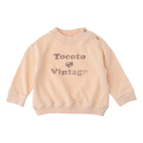Tocoto Vintage Baby Girl Pink Logo Sweatshirt Set