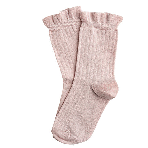 Tocoto Vintage Pink Lurex Sock