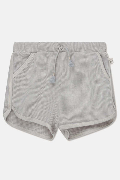 My Little Cozmo Kids Soft Grey Waffle Will Shorts