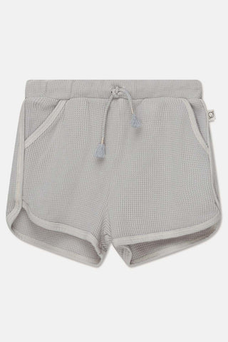 My Little Cozmo Kids Soft Grey Waffle Will Shorts