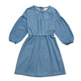 Wynken Mid Bleach Denim Ruban Dress