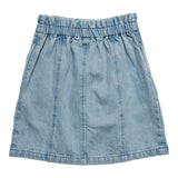 Wynken Pale Bleach Denim Panel Skirt