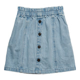 Wynken Pale Bleach Denim Panel Skirt