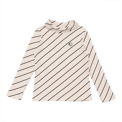 Wynken Milk Diagonal Stripe Luna Top