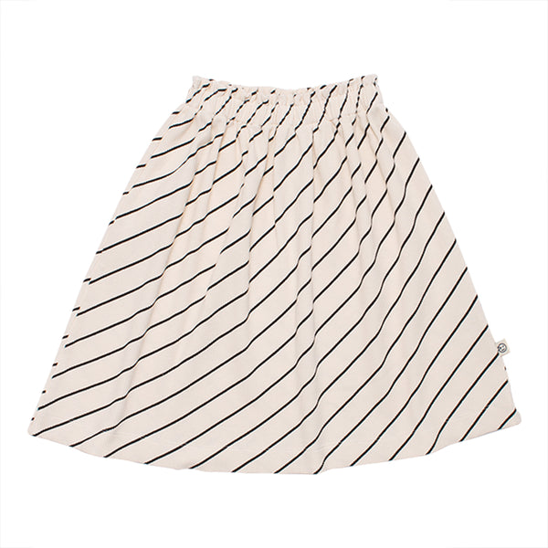 Wynken Milk Diagonal Stripe Luna Skirt