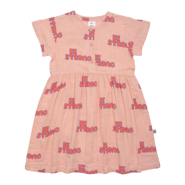 Wynken Dusk Pink Be Strong Tatto Dress