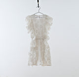 You and Me White Crochet Dress