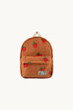 Tinycottons Light Brown Apples Sherpa Backpack