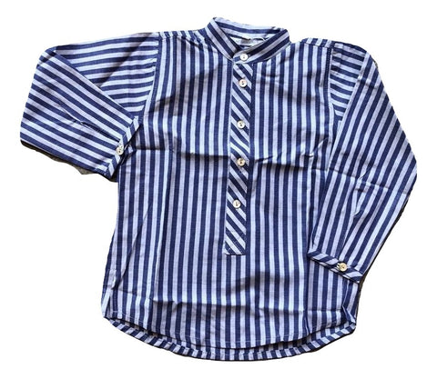 Pilar Batenero Blue Stripe Shirt